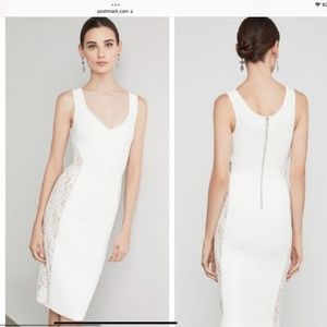 BCBG Maxazria Gardenia Lace Inset Dress NWT